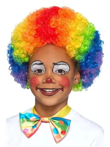 Pruik clown multi