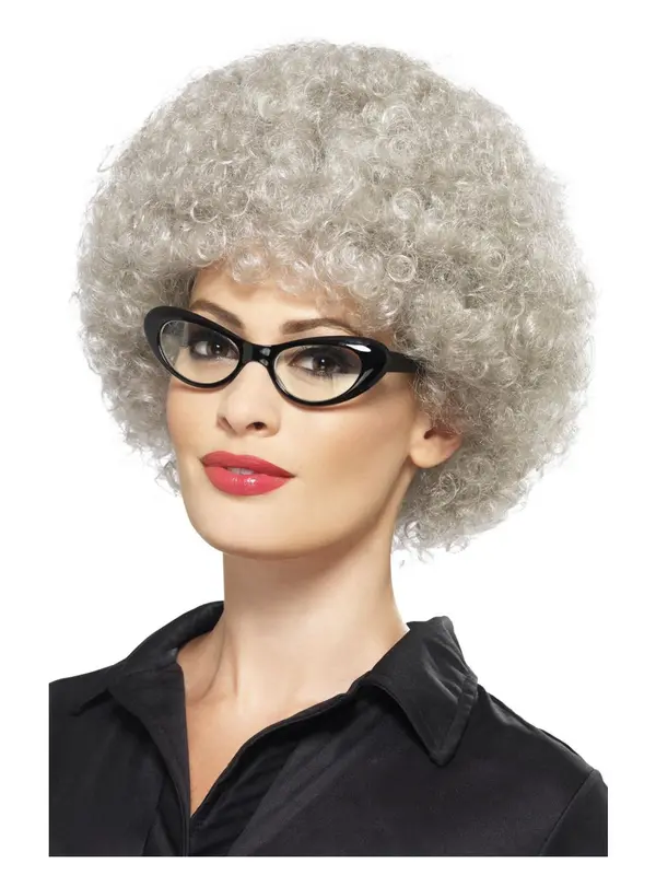 Pruik Granny permanent grijs