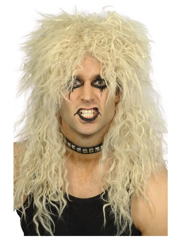 Pruik Hard rocker blond