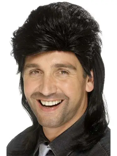 Pruik matje zwart