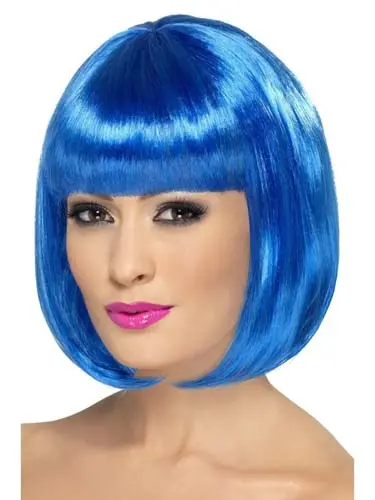 Pruik Partyrama blauw