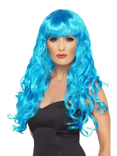 Pruik Siren blauw