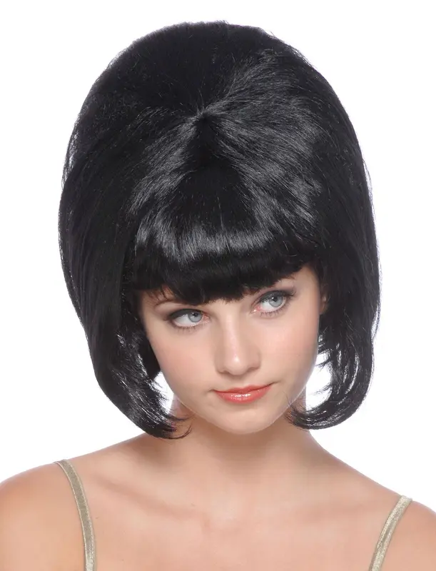 Pruik sixties zwart