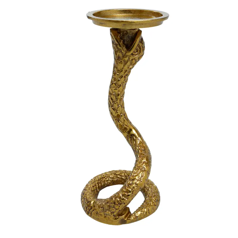 PTMD - Eliza Gold aluminium snake candleholder S