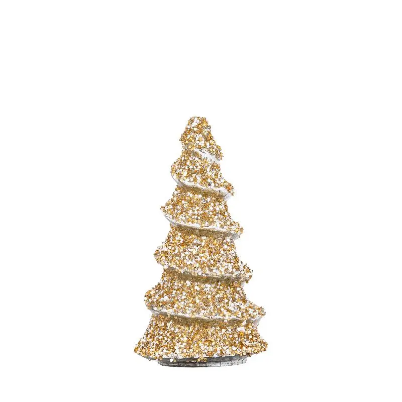 PTMD - Ingra Gold glass tree shaped statue with beads S