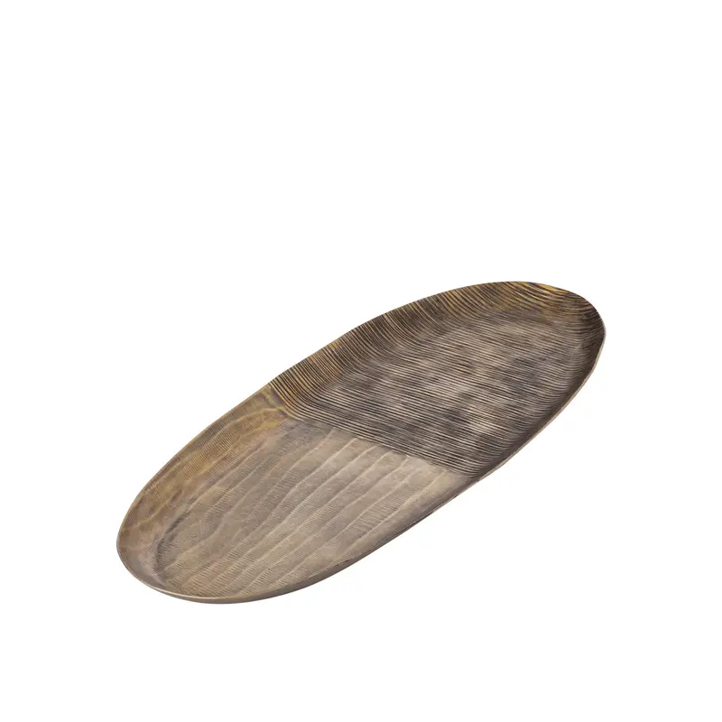 PTMD - Jowad alu sheet bowl ribbed oval S