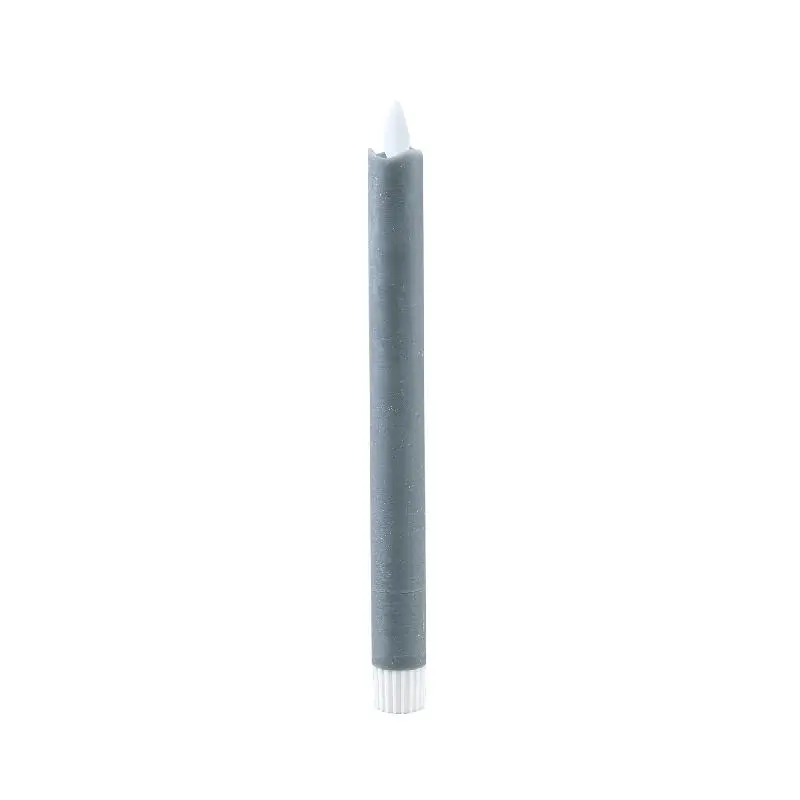 PTMD - LED Diner Candle teal moveflame 2PCS long