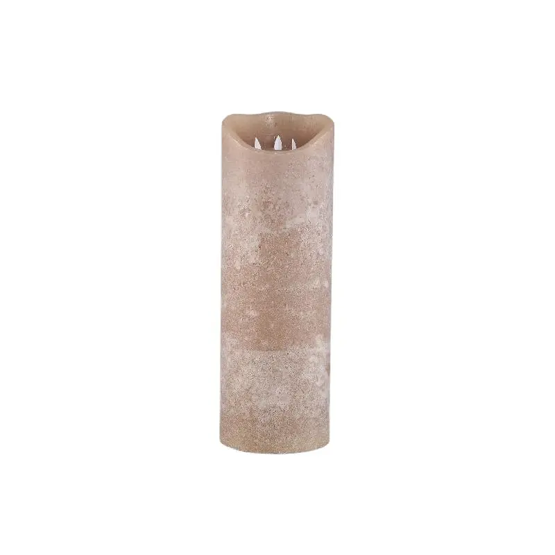 PTMD - Led Light candle New Rustic beige movable flame L