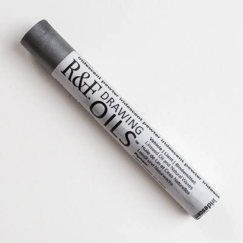 R&F Drawing Oils 12ml Iridescent Pewter