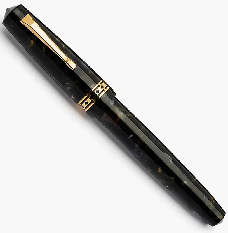 Radius Settimo Roccia Marina gold fountain pen