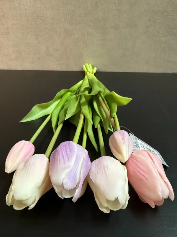 Real touch kunst tulpen pastel