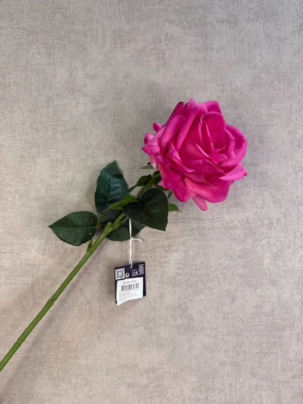 Real touch kunstbloem Roos | Fuchsia
