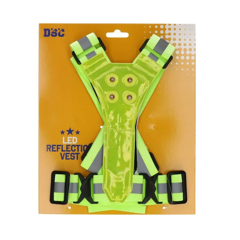 Reflectievest led geel