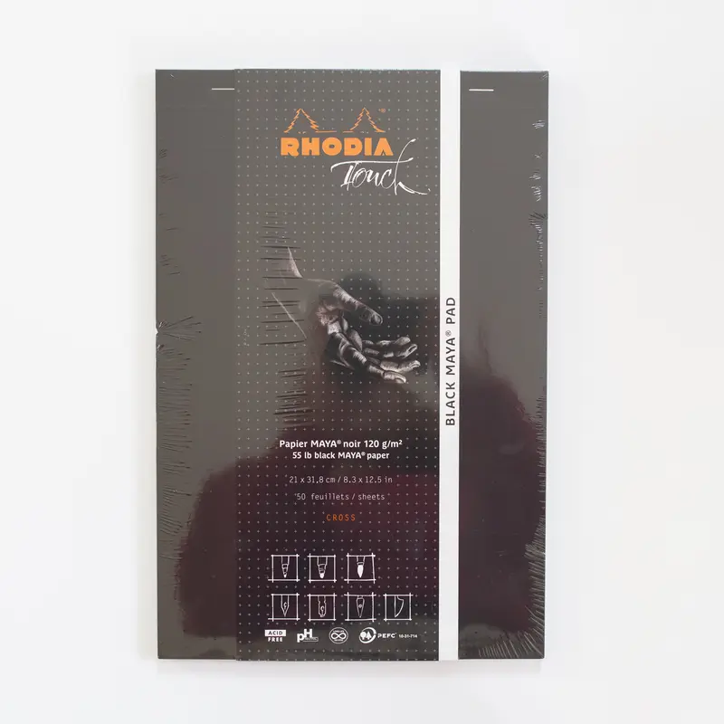 Rhodia Touch Black maya pad A4 cross