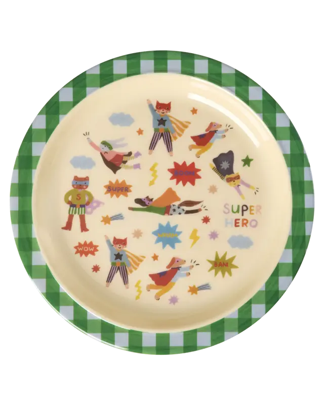 Rice - Kinderbord rond - Hero groen