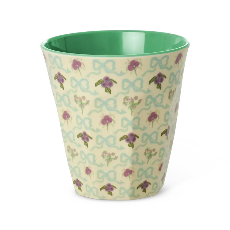 Rice - Medium Beker Bow bouquet