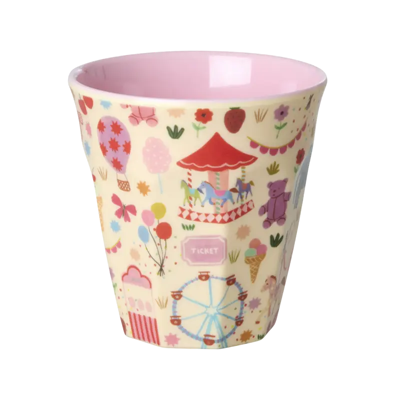 Rice - Medium Beker - Fun Fair pink