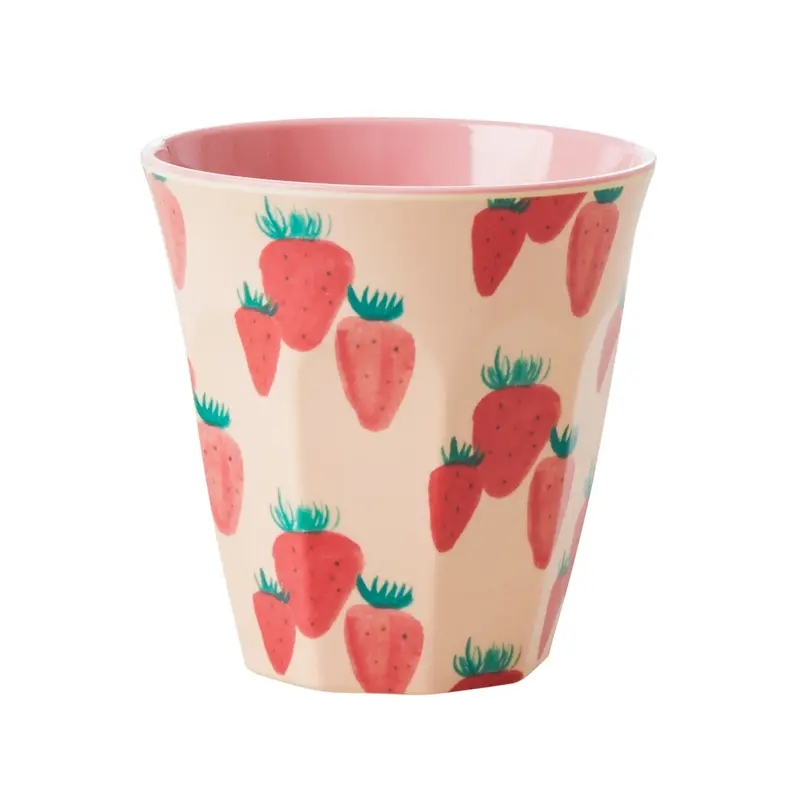 Rice - Medium Beker Strawberry