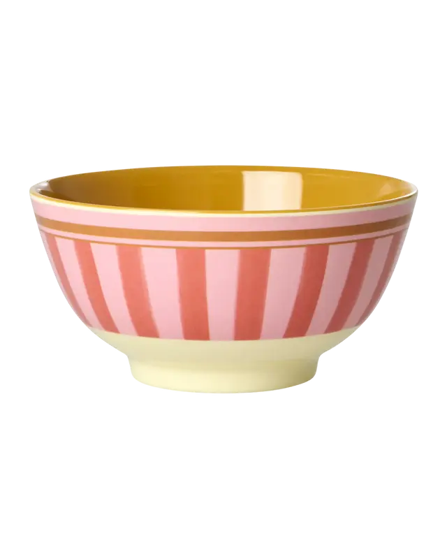 Rice - Melamine Bowl Medium - Organic Stripes