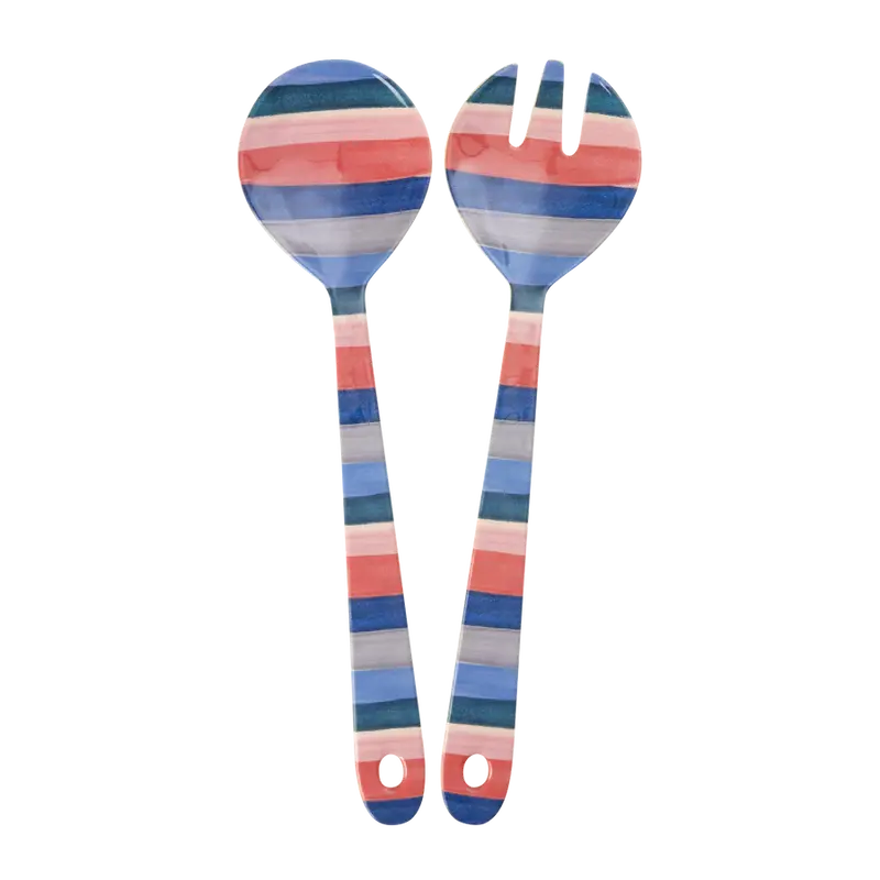 Rice - Salad servers Striped