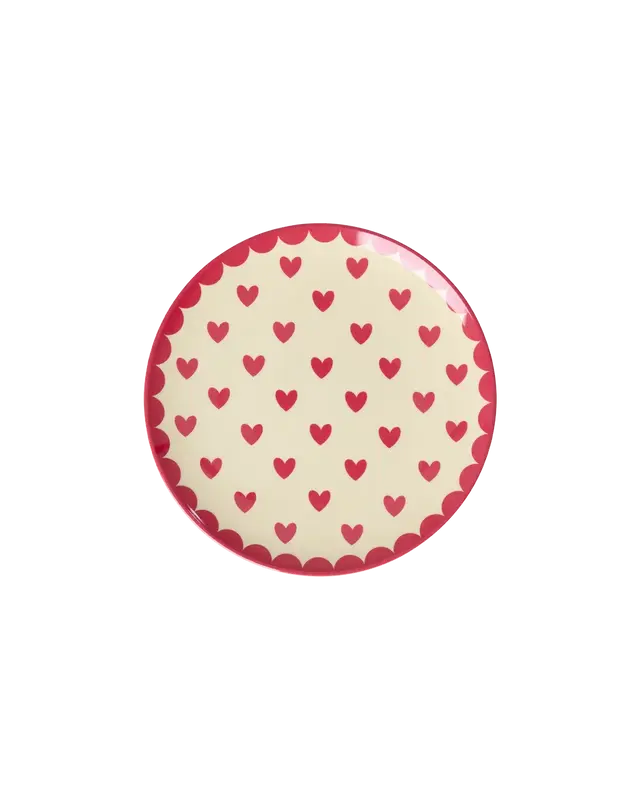 Rice - Taartbordje - Favorite Hearts rood