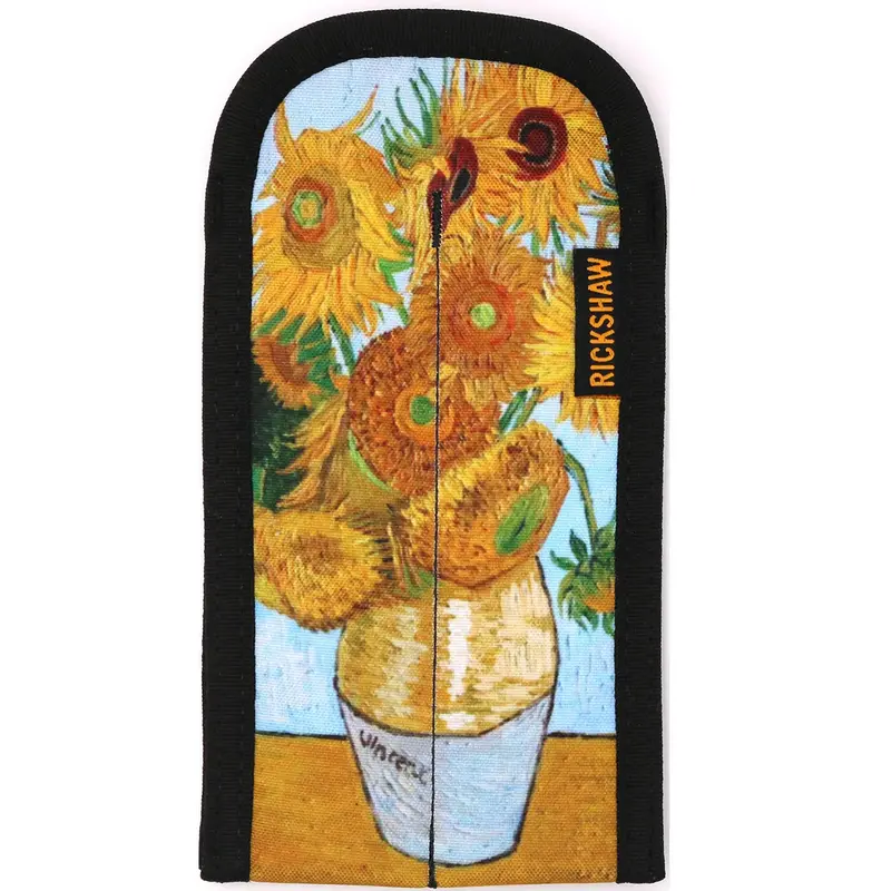 Rickshaw 2 pen coozy sleeve Van Gogh, Sunflowers in Vase