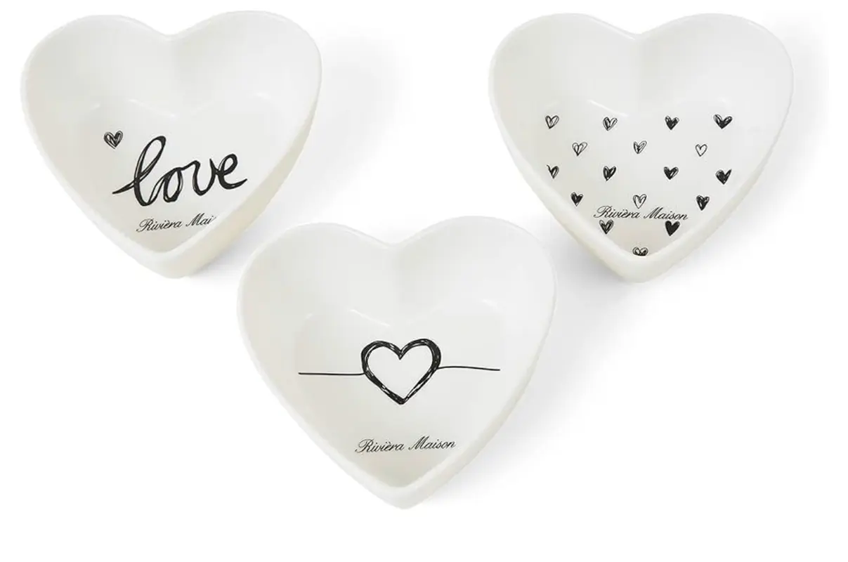 Riviera Maison - Lovely Heart Bowls 3 pcs