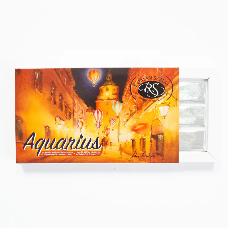 Roman Szmal Aquarius Watercolour set 12 pans Artur Przybysz