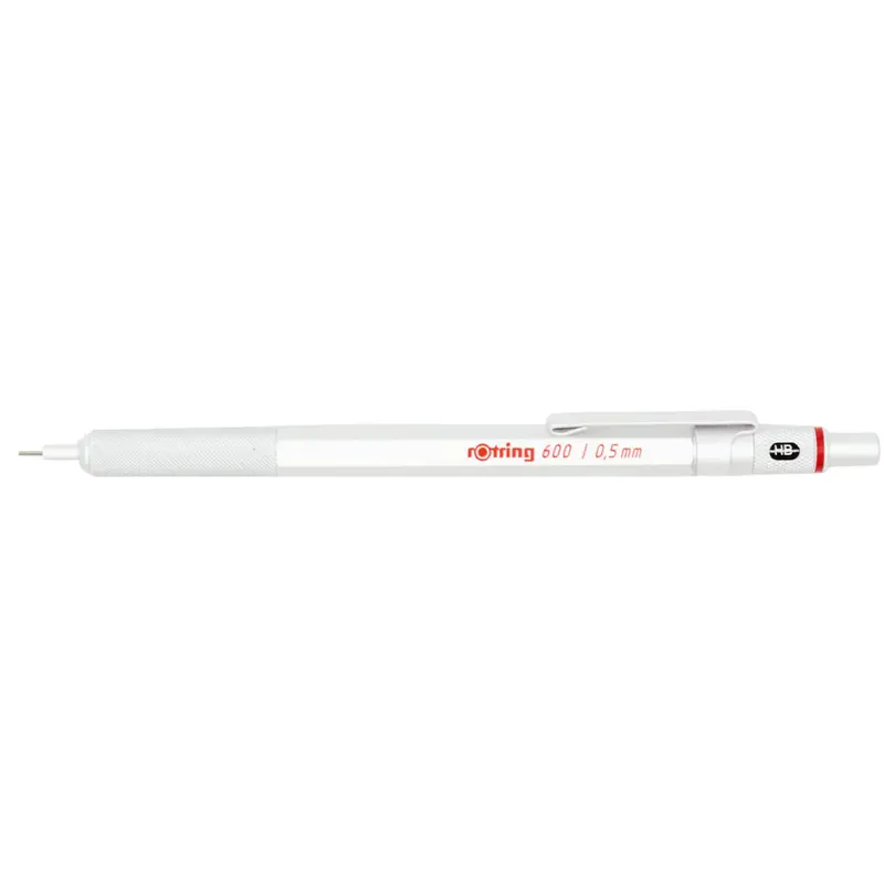 Rotring 600 Pearl white vulpotlood - 0.5mm