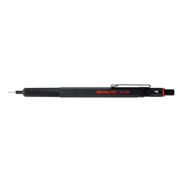 Rotring 600 zwart vulpotlood 0.5mm/0.7mm