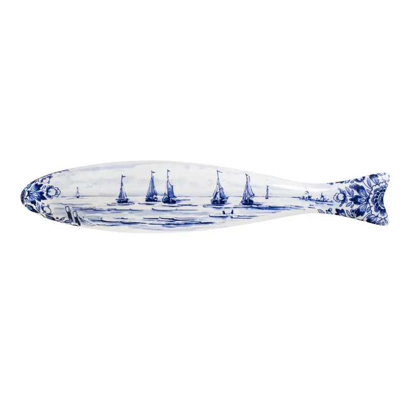 Royal Delft Blue Herring Mesdag's Fleet