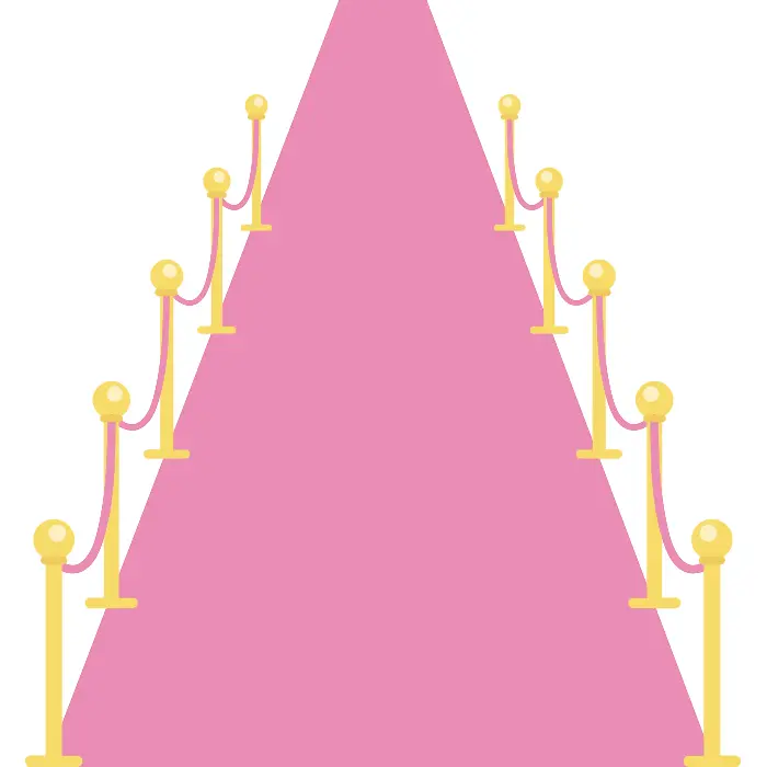 Roze loper 450 x 60cm