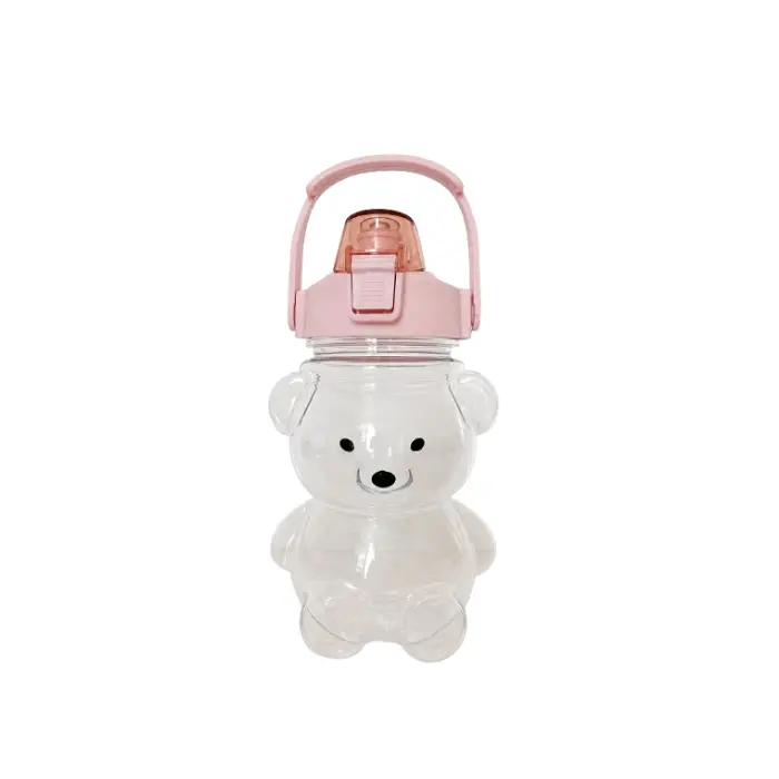 Roze waterfles beertje 1000ml