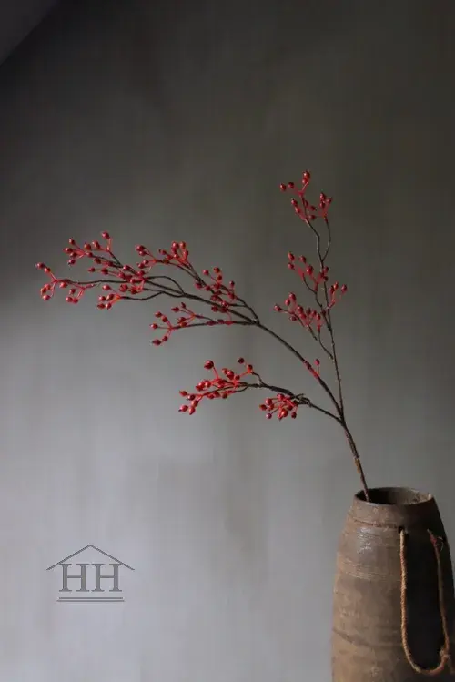 Rozenbottel kunsttak rood - 100cm