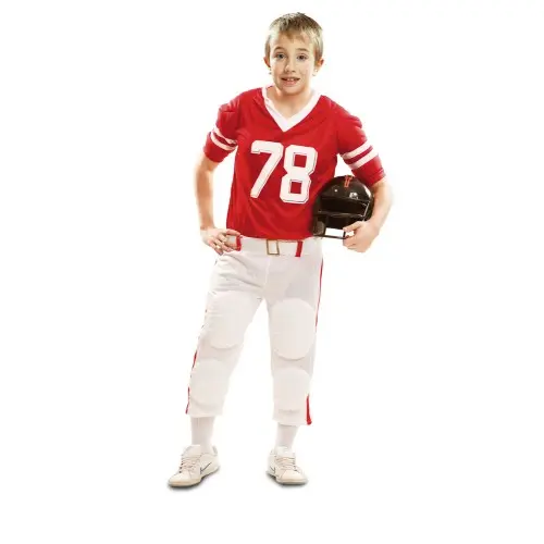Rugby speler rood (10-12 jaar)