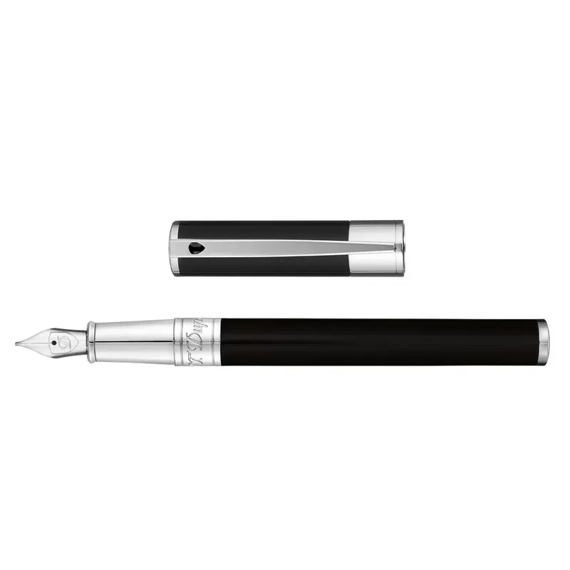 S.T. Dupont D-Initial Black and Chrome vulpen