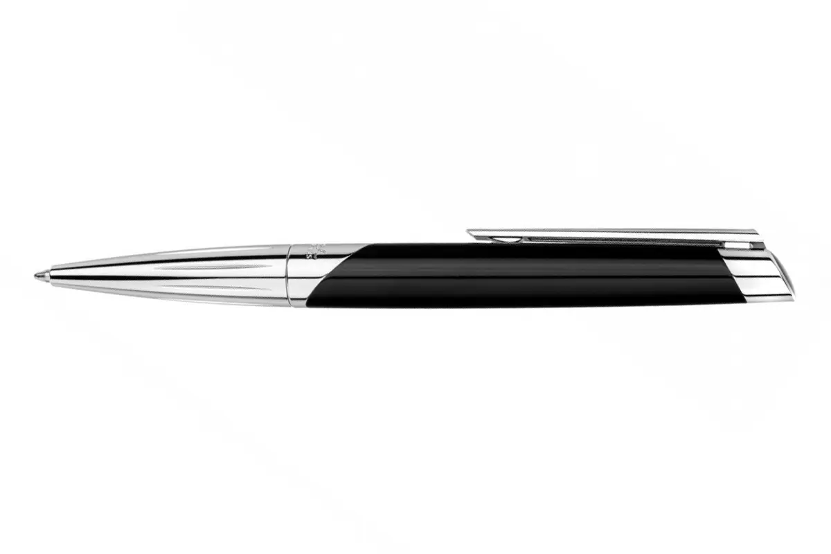 S.T. Dupont Defi Millenium shiny silver and black balpen