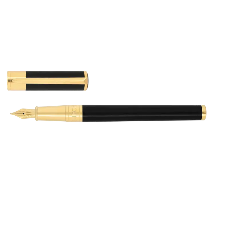 S.T. Dupont Initial zwart GT vulpen