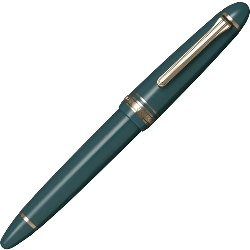 Sailor 1911 Casual L Basis muted green gold trim fountain pen