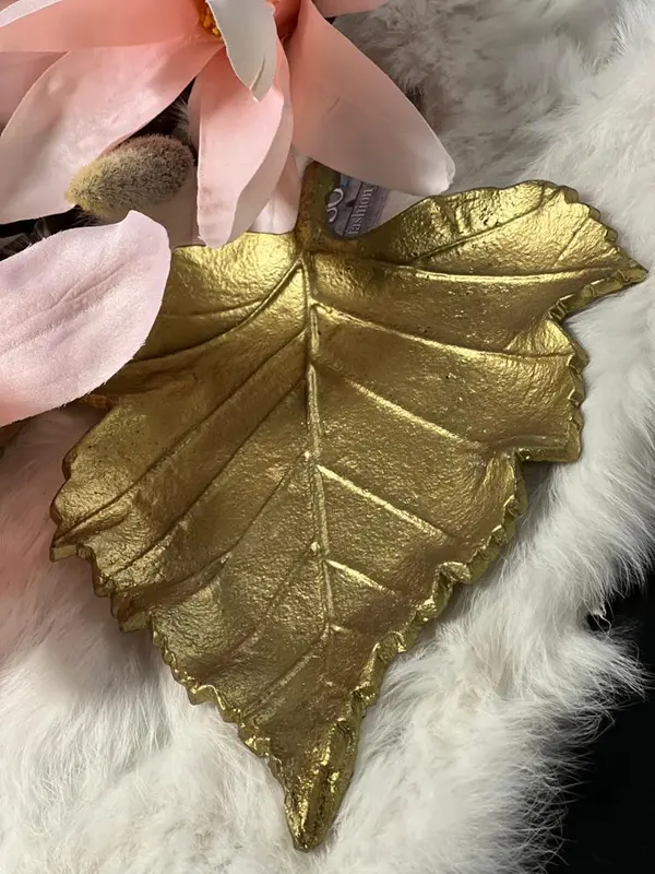 Schaaltje blad goud
