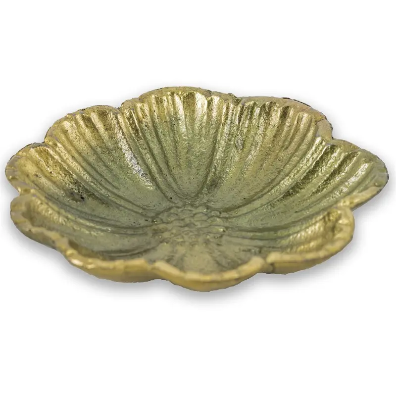 Schaaltje bloem goud