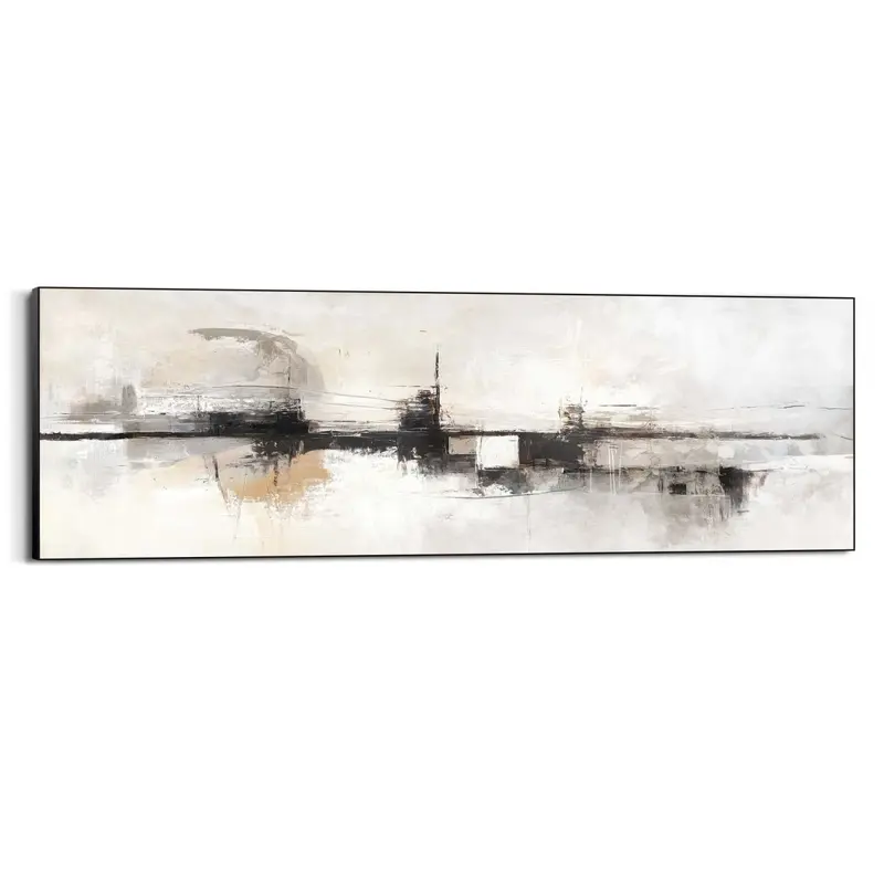 Schilderij Abstracte horizon 52x156