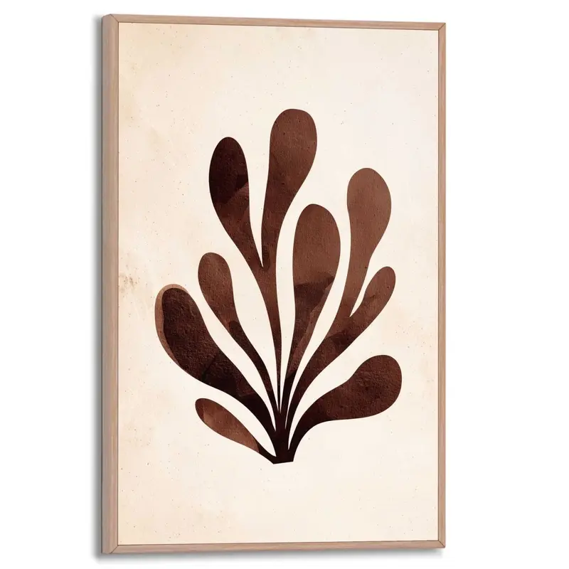 Schilderij Abstracte Plant 30x20