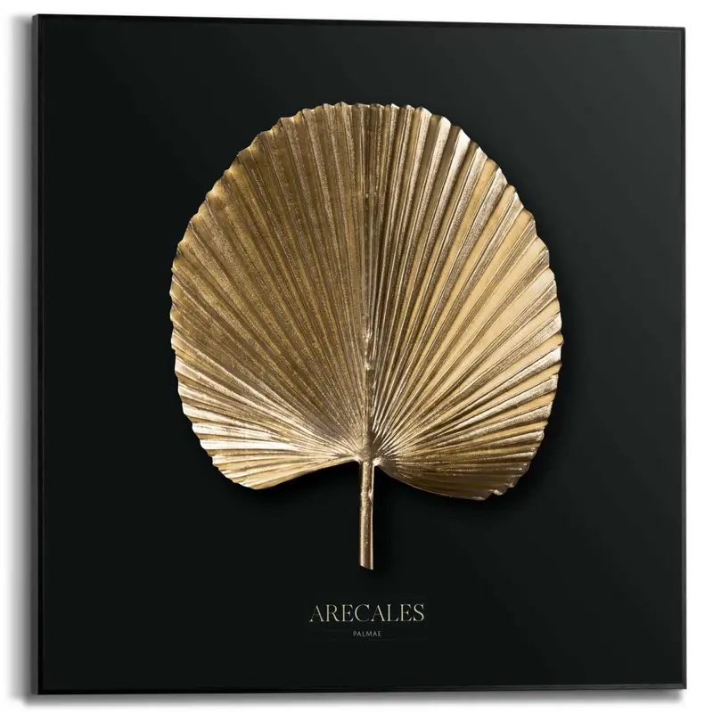 Schilderij Areca Goud 50x50