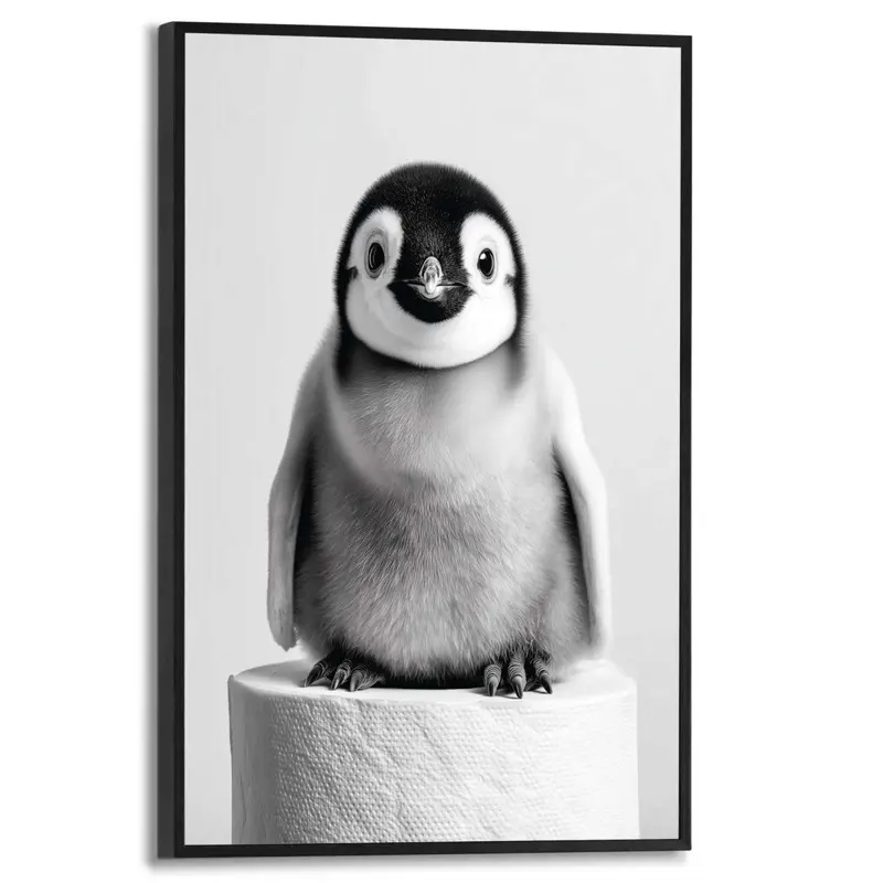 Schilderij Baby Pinguïn 30x20