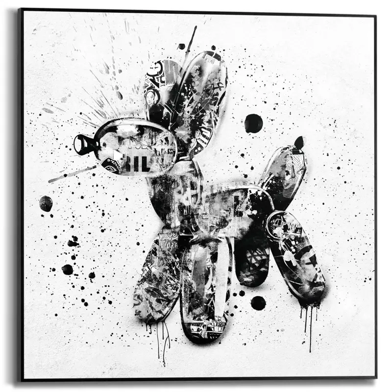 Schilderij Ballonhond 50x50