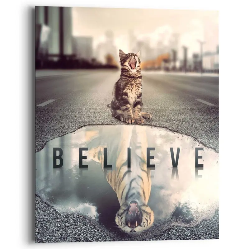 Schilderij Believe 50x40