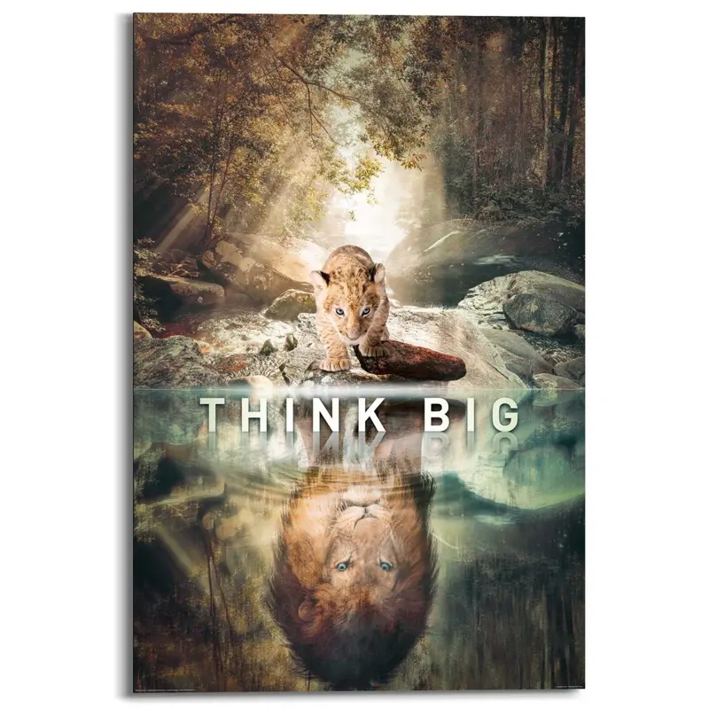 Schilderij Believe in yourself 90x60