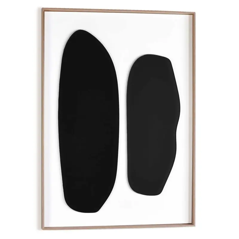 Schilderij Black Duo 70x50