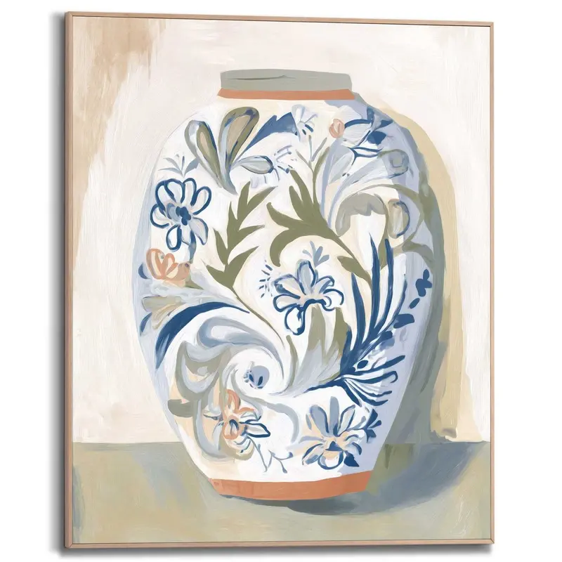Schilderij Bloemenvaas 50x40